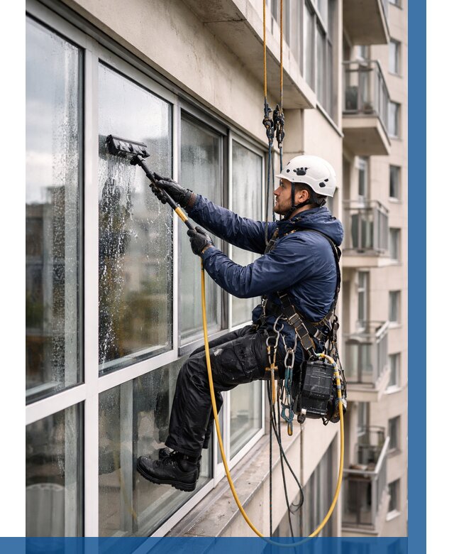 Мойка балконного остекления в Апатитах от 3630 р. | ВЫСОТНИК-Птт