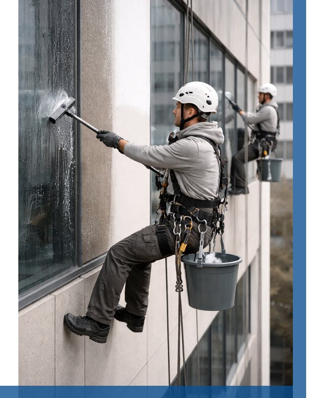 Мойка фасадов зданий в Апатитах под ключ от 363 р. | ВЫСОТНИК-Птт