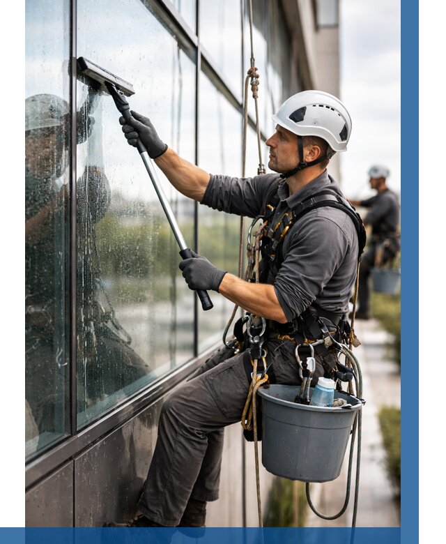 Мойка стеклянных фасадов в Апатитах от 207 р. | ВЫСОТНИК-Птт