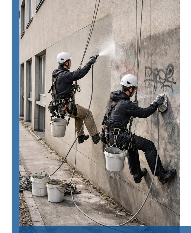 Антиграффити покрытие фасада с защитой от надписей в Апатитах