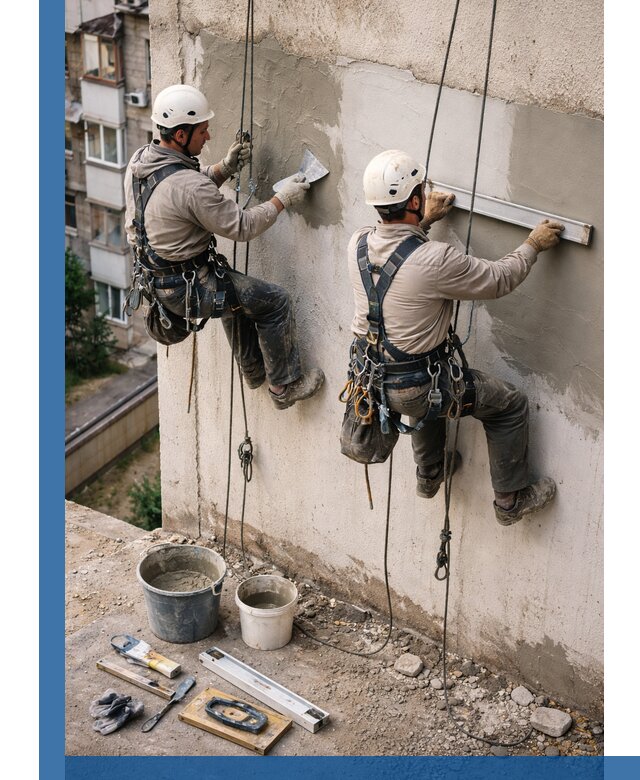 Комплексный ремонт штукатурного фасада с гарантией в Апатитах