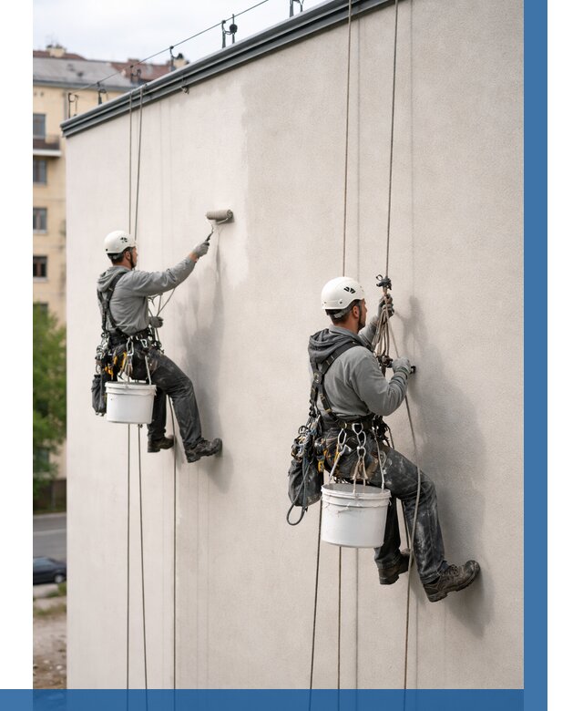 Покраска оштукатуренного фасада в Апатитах от 332 р. | ВЫСОТНИК-Птт