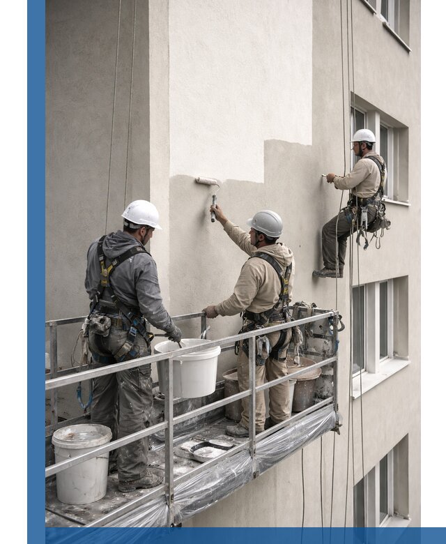 Покраска оштукатуренного фасада в Апатитах под ключ с гарантией