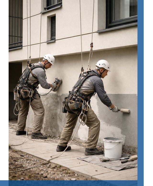 Окраска цоколя здания в Апатитах от 467 р. под ключ | ВЫСОТНИК-Птт