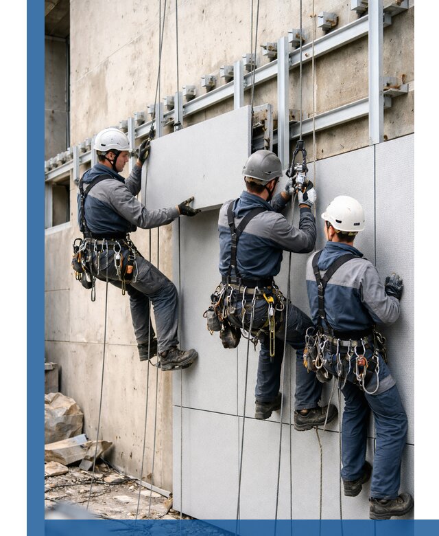 Монтаж вентилируемого фасада в Апатитах под ключ с гарантией качества