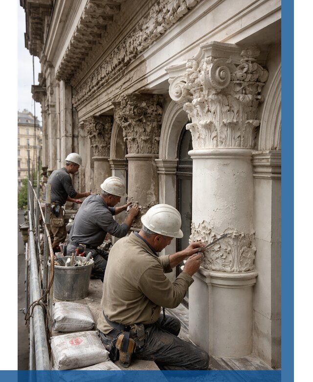 Реставрация фасадной лепнины в Апатитах от 2593 р. | ВЫСОТНИК-Птт