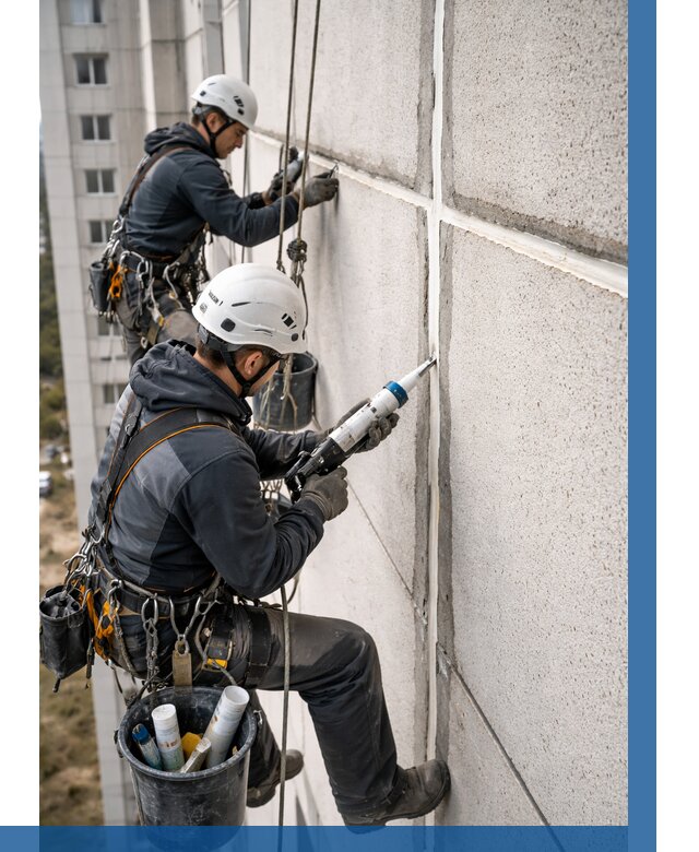 Герметизация межпанельных швов в Апатитах от 726 р. | ВЫСОТНИК-Птт