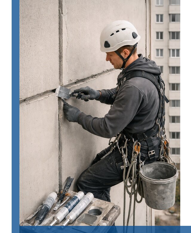 Ремонт межпанельных швов в Апатитах герметизация и восстановление