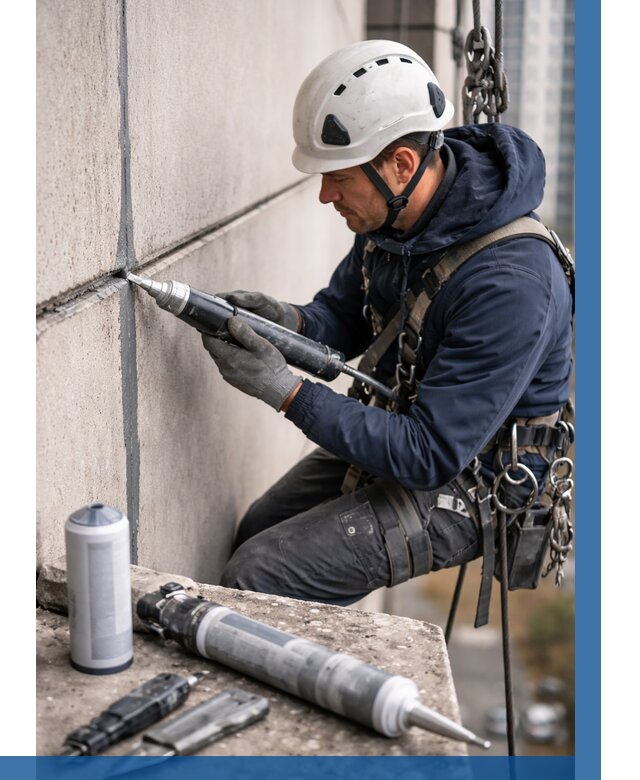 Вторичная герметизация швов в Апатитах от 467 р. | ВЫСОТНИК-Птт