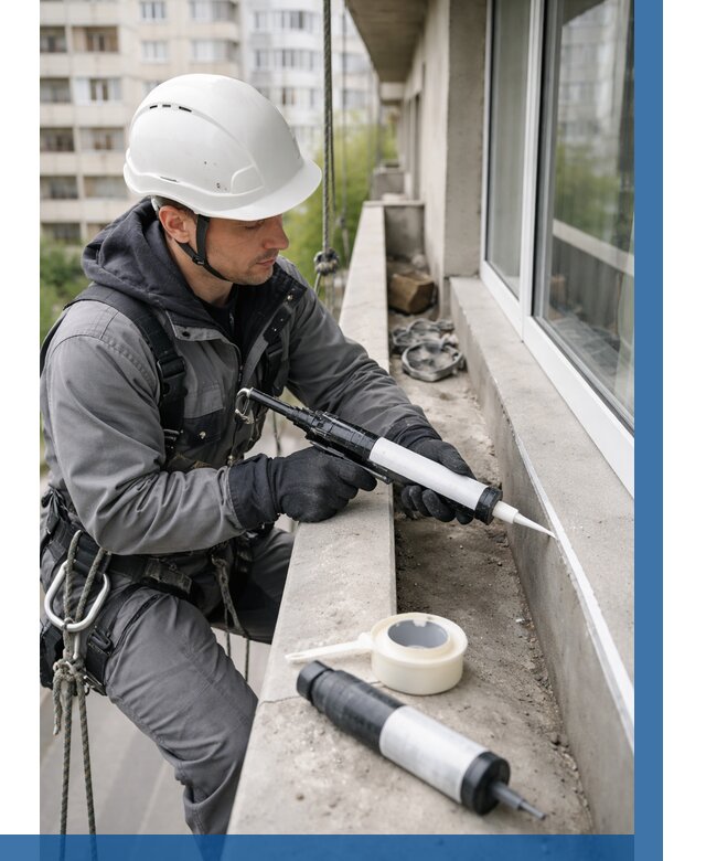 Герметизация швов лоджии в Апатитах от 4667 р. | ВЫСОТНИК-Птт