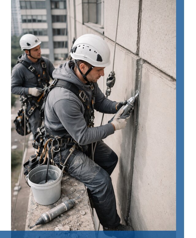 Ремонт деформационных швов здания в Апатитах от 1037 р. | ВЫСОТНИК-Птт