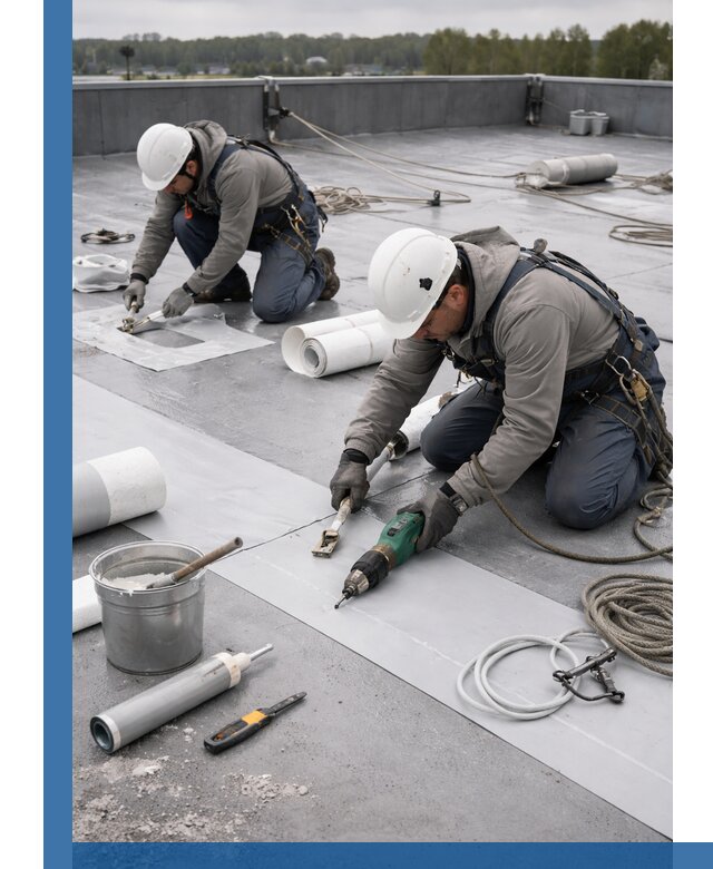 Ремонт мембранной кровли в Апатитах качественно и с гарантией