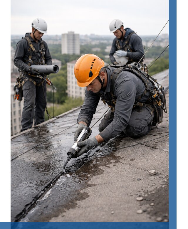 Устранение протечек кровли в Апатитах от 12446 р. | ВЫСОТНИК-Птт