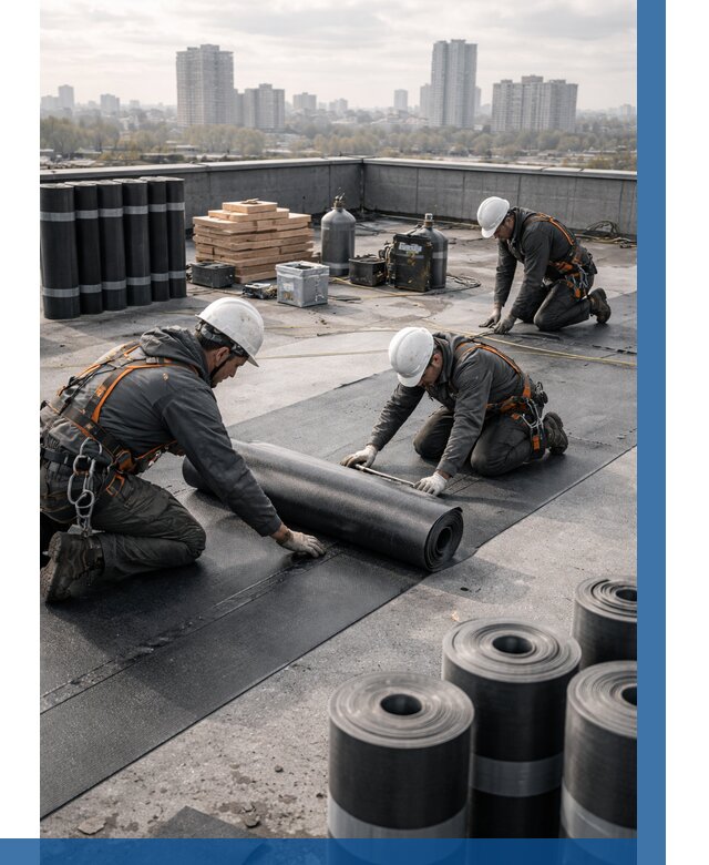 Монтаж мягкой кровли под ключ в Апатитах от 467 р. | ВЫСОТНИК-Птт