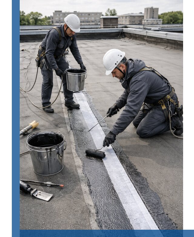 Гидроизоляция кровли мастикой в Апатитах надежная защита