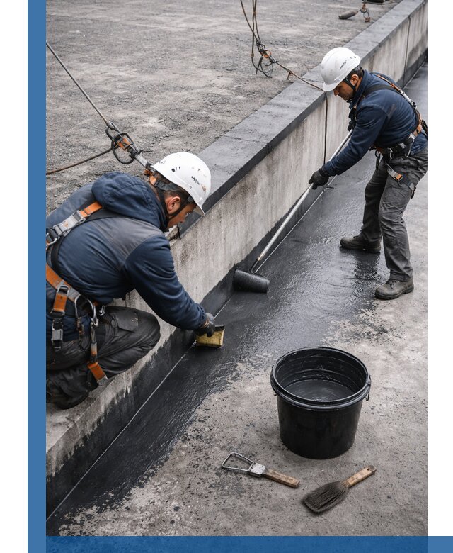 Гидроизоляция кровли жидкой резиной профессионально в Апатитах