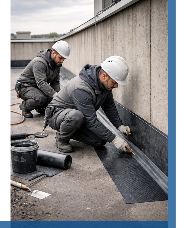 Гидроизоляция примыканий на кровле в Апатитах от 933 р. | ВЫСОТНИК-Птт