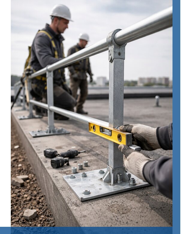 Монтаж кровельного ограждения в Апатитах от 1245 р. | ВЫСОТНИК-Птт