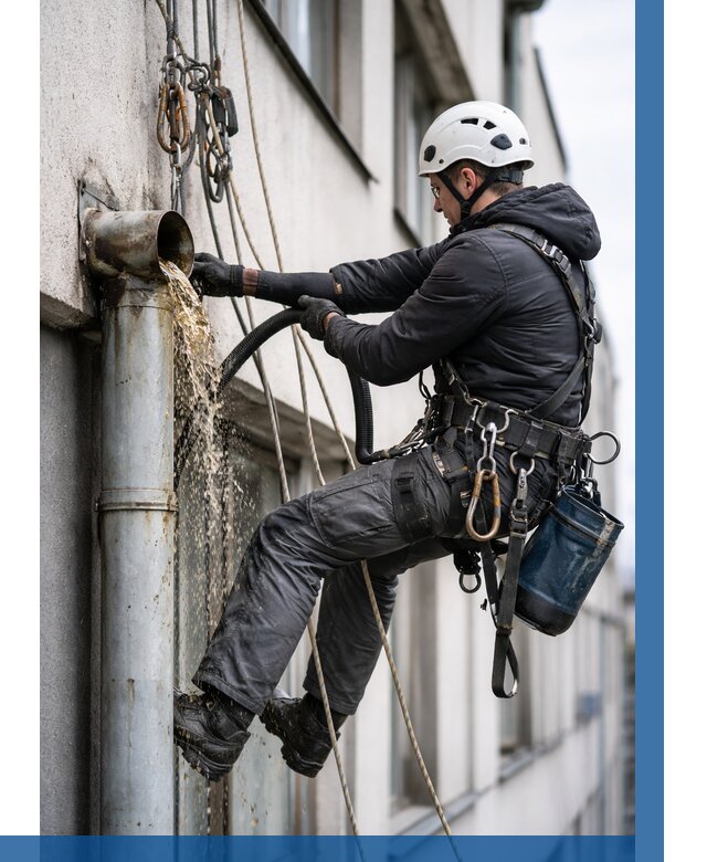 Прочистка водосточных труб в Апатитах от 3630 р. | ВЫСОТНИК-Птт