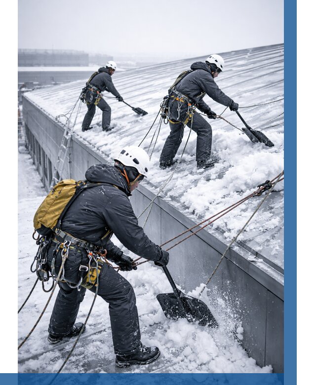 Очистка навесов от снега в Апатитах от 4667 р. | ВЫСОТНИК-Птт