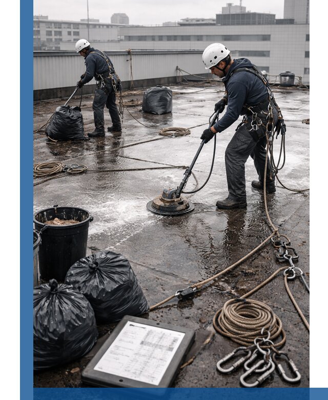 Плановая очистка кровли по графику в Апатитах для безопасности