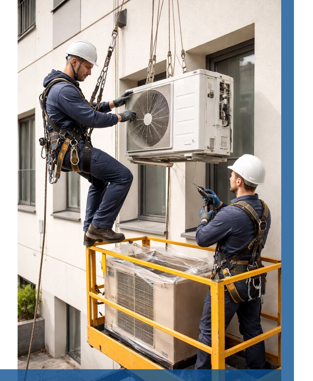 Демонтаж внешнего блока кондиционера в Апатитах от 3630 р. | ВЫСОТНИК-Птт