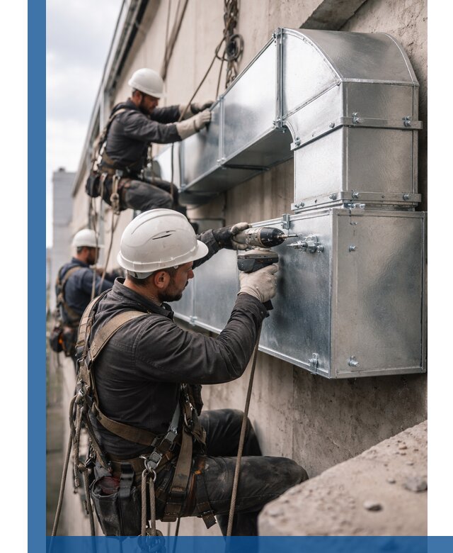 Профессиональный монтаж вентиляционных коробов в Апатитах под ключ