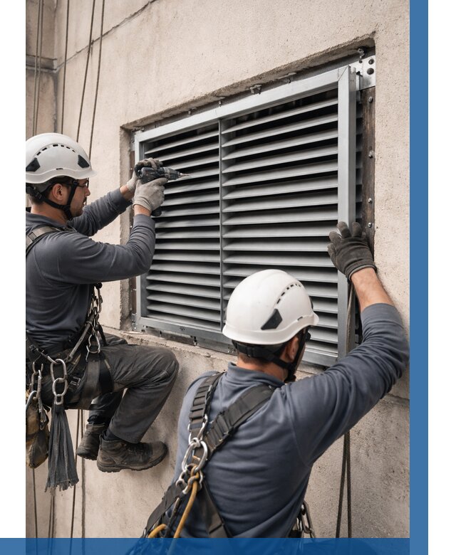 Монтаж вентиляционных решеток в Апатитах от 4667 р. | ВЫСОТНИК-Птт