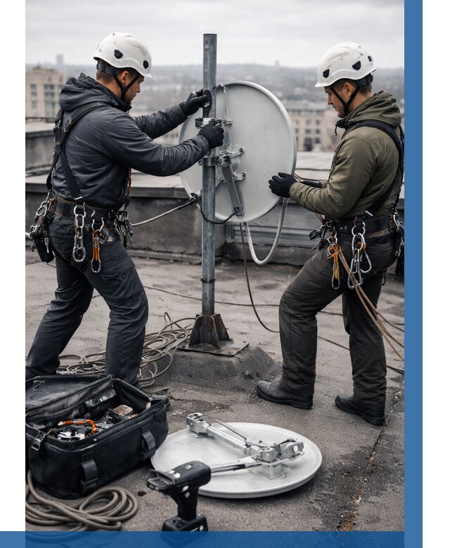 Демонтаж антенн на крыше в Апатитах от 4667 р. | ВЫСОТНИК-Птт