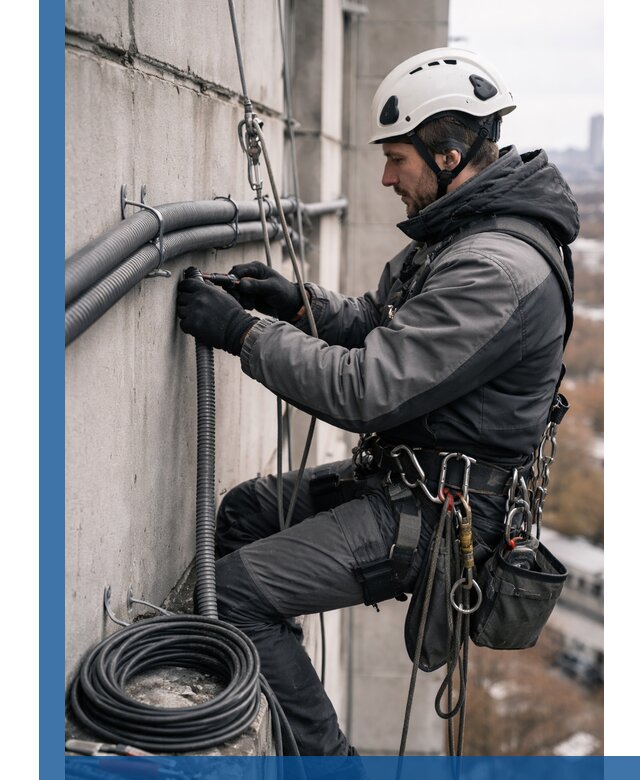 Профессиональный монтаж гофры для кабеля в Апатитах с гарантией