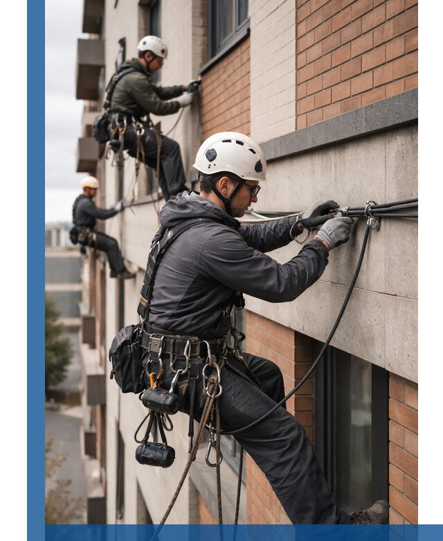 Крепление кабеля на фасаде монтаж и крепеж в Апатитах