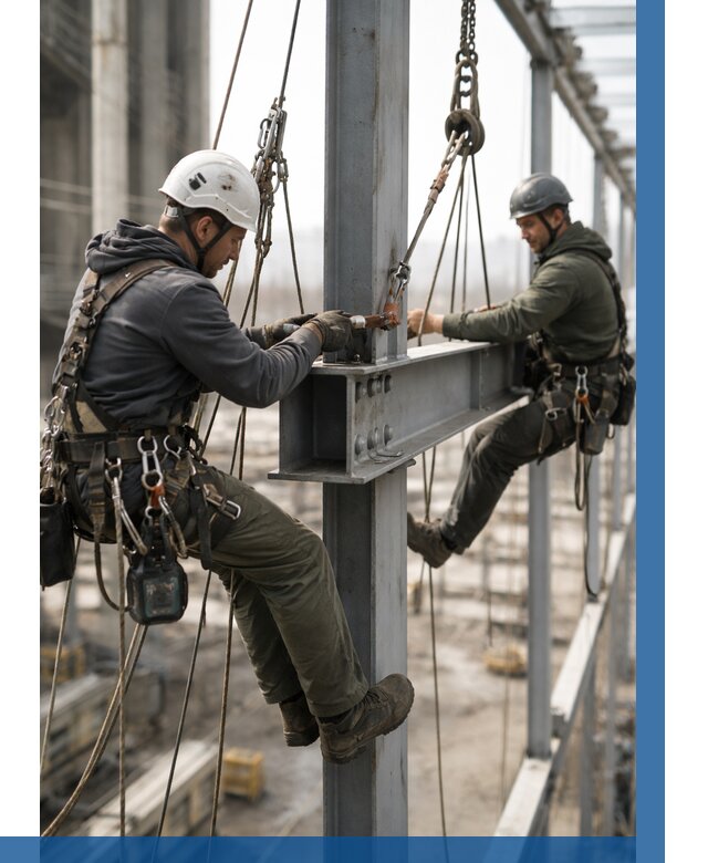 Монтаж металлоконструкций на высоте в Апатитах от 3630 р. | ВЫСОТНИК-Птт