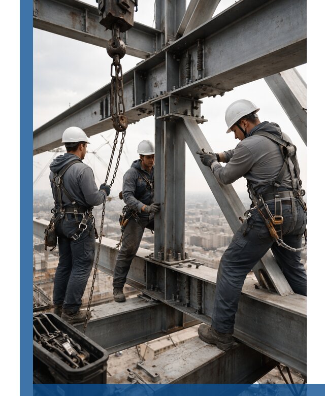 Профессиональный монтаж металлоконструкций на высоте в Апатитах