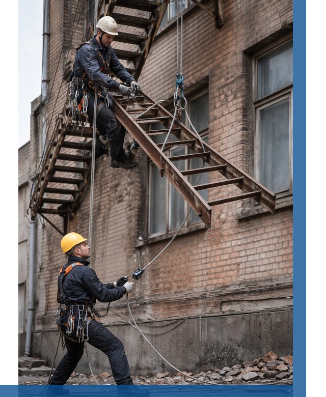 Демонтаж пожарной лестницы в Апатитах от 12446 р. | ВЫСОТНИК-Птт