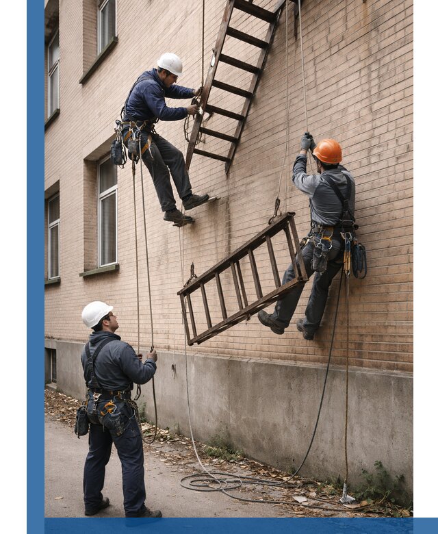 Демонтаж пожарной лестницы в Апатитах быстро и безопасно