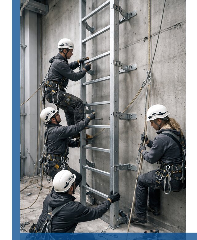 Монтаж металлических лестниц в Апатитах под ключ со гарантией