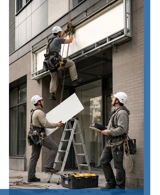 Монтаж светового короба в Апатитах от 6742 р. | ВЫСОТНИК-Птт