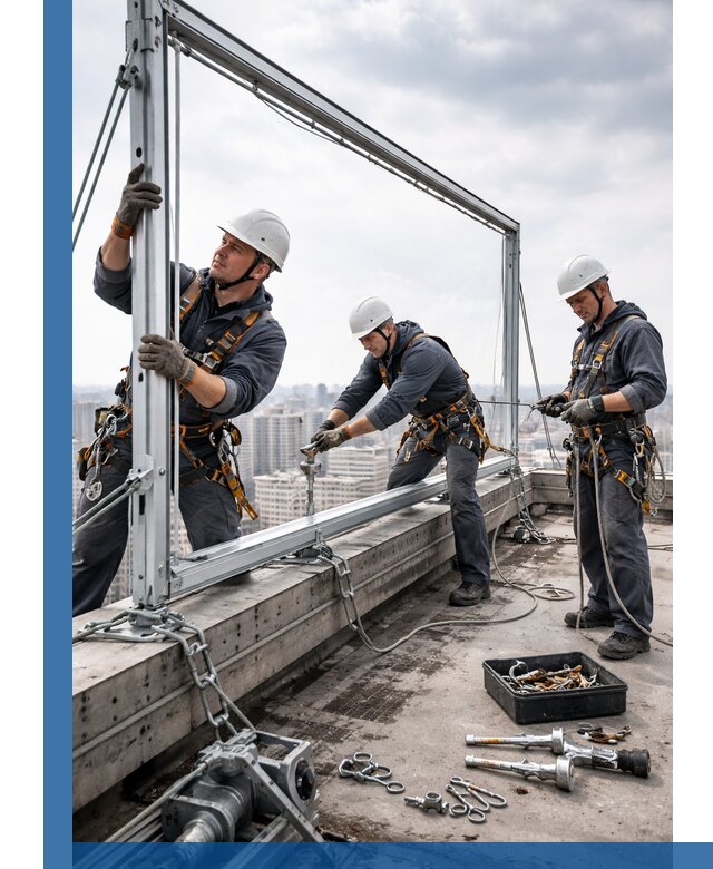 Монтаж крышных рекламных конструкций под ключ в Апатитах