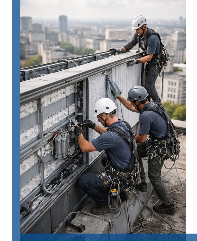 Профессиональное обслуживание крышной рекламы в Апатитах под ключ