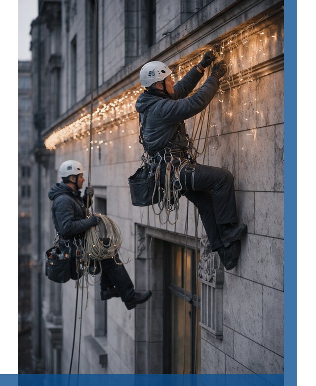 Монтаж новогодней иллюминации в Апатитах от 8816 р. | ВЫСОТНИК-Птт