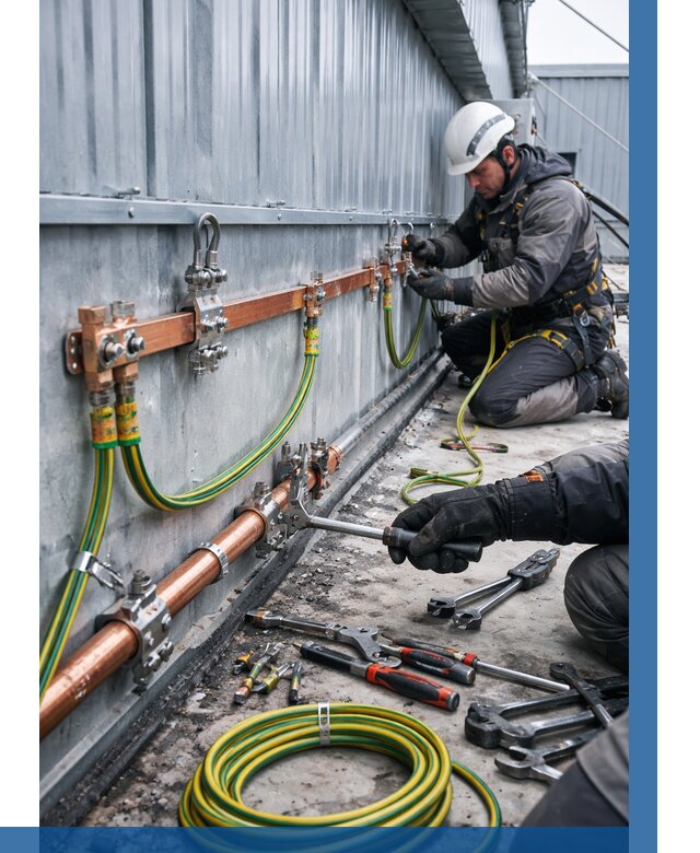 Монтаж заземления здания в Апатитах от 25930 р. | ВЫСОТНИК-Птт