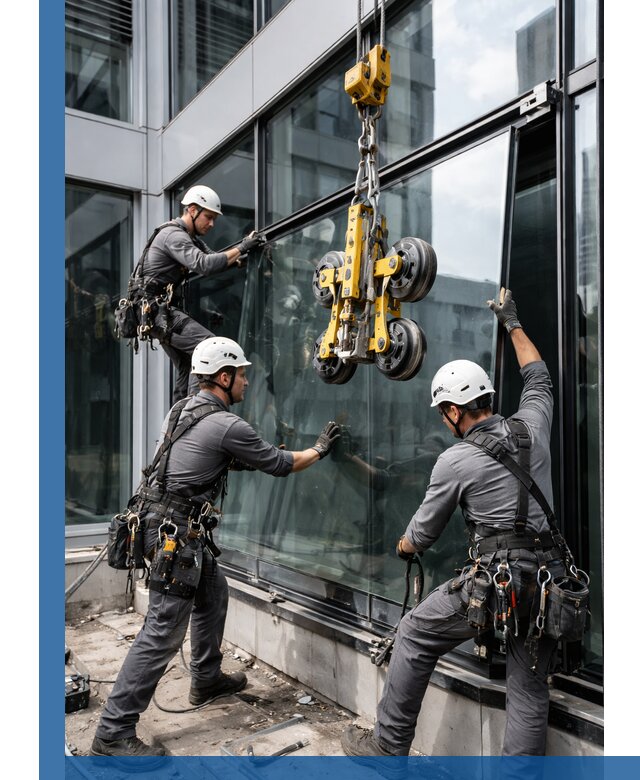 Структурное остекление фасадов в Апатитах монтаж и обслуживание