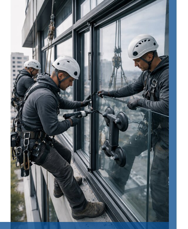 Витражное остекление зданий в Апатитах от 3630 р. | ВЫСОТНИК-Птт