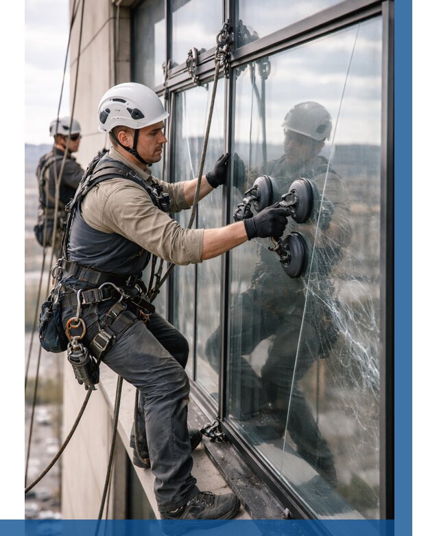 Замена стекла в витраже в Апатитах под ключ от 8816 р. | ВЫСОТНИК-Птт