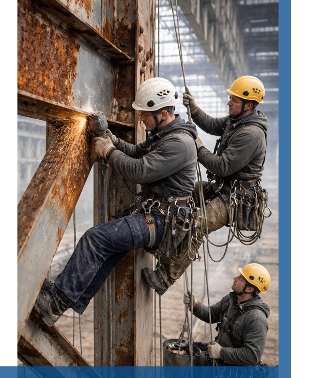 Зачистка металла от ржавчины в Апатитах от 363 р. | ВЫСОТНИК-Птт