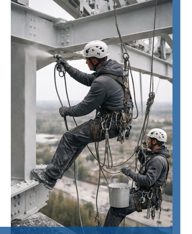 Покраска металлоконструкций на высоте в Апатитах 363 р |ВЫСОТНИК-Птт