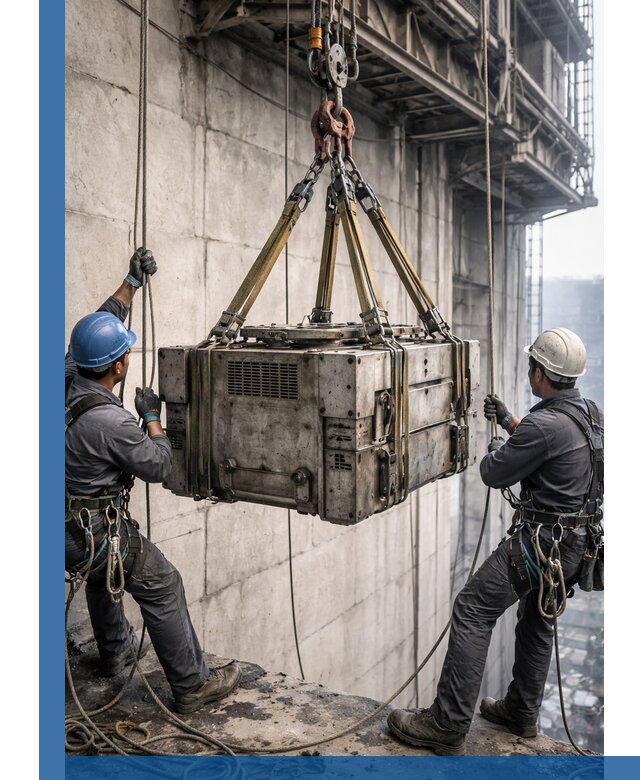 Такелажные работы на высоте, подъем и монтаж грузов в Апатитах