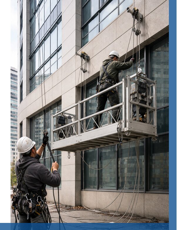 Монтаж и подъем фасадной люльки в Апатитах от 12446 р. | ВЫСОТНИК-Птт