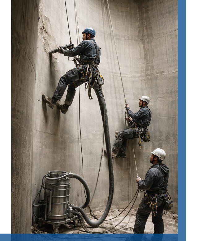 Зачистка силосов в Апатитах от 4667 р. Договор и смета ВЫСОТНИК-Птт