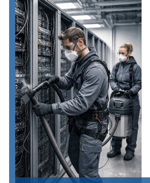 Обеспыливание серверной комнаты в Апатитах, профессиональная очистка